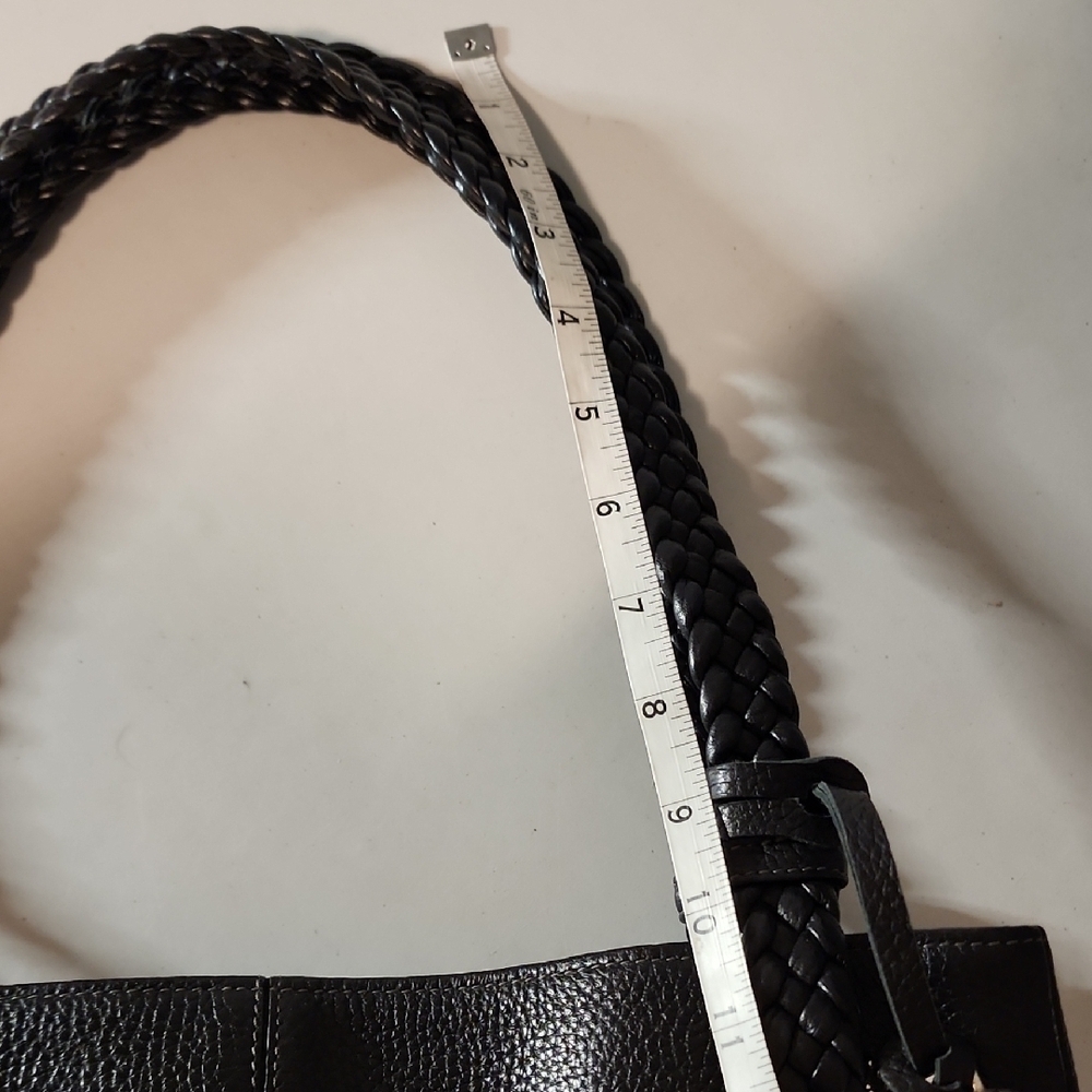 Brighton Black Leather Shoulder Bag with Heart Charm - Picture 6 of 10